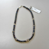 c-241 collier zwarte parels zilver