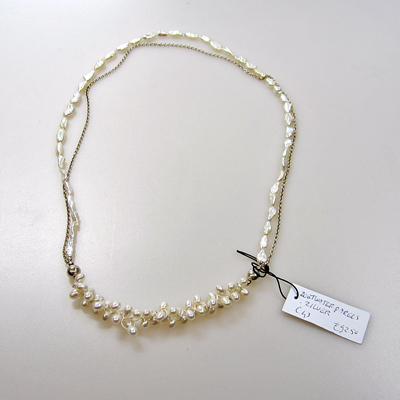 C-43 collier met parels en zilver